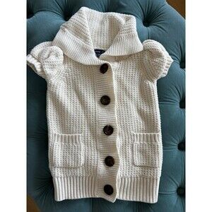 Baby Gap Ivory Knit Sweater Short Sleeve 3T